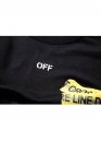Off-White Do Not Cross Color Black T-shirt Unisex