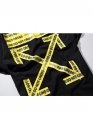 Off-White Do Not Cross Color Black T-shirt Unisex