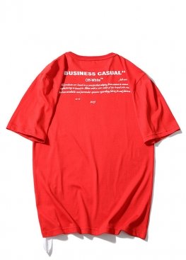 Off-White Bernini Red T-Shirt Unisex - FO1127