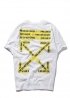 Біла футболка Off-White Do Not Cross White T-Shirt Unisex - FO1131