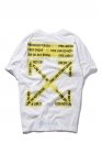 Off-White Do Not Cross Color White T-shirt Unisex