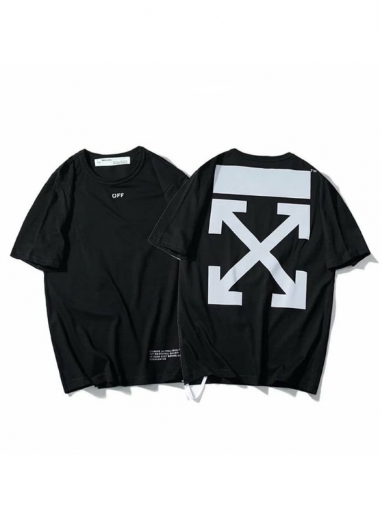 Off-White Reflective Arrows Color Black T-shirt Unisex