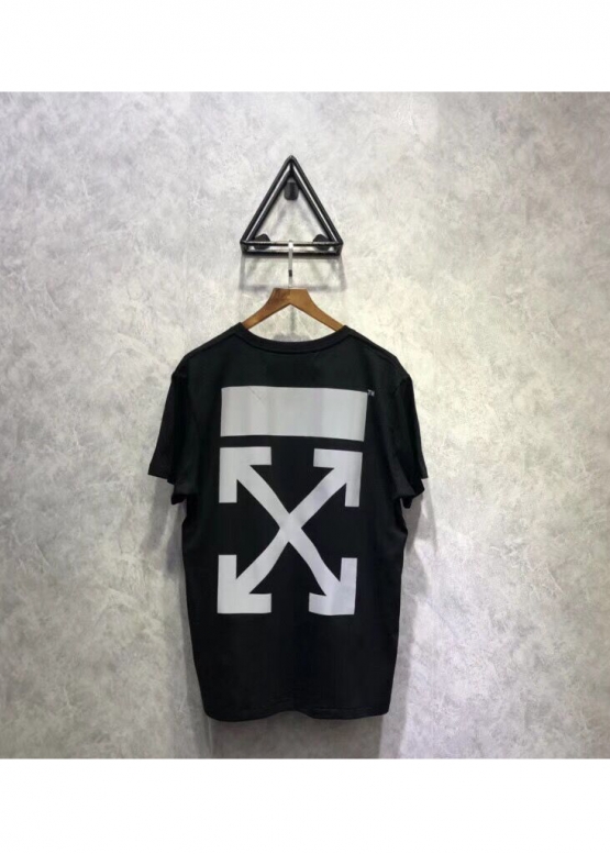 Off-White Reflective Arrows Color Black T-shirt Unisex