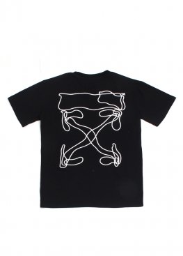 Чорна футболка Off-White 2020 Black T-Shirt Unisex - FO1142