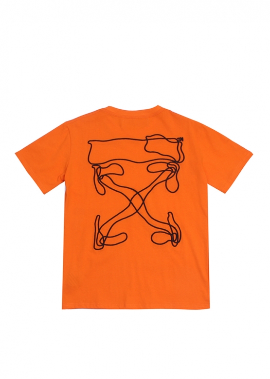 Off-White 2020 Color Orange T-shirt Unisex