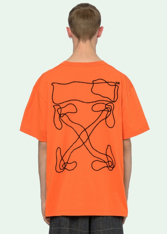 Off-White 2020 Color Orange T-shirt Unisex