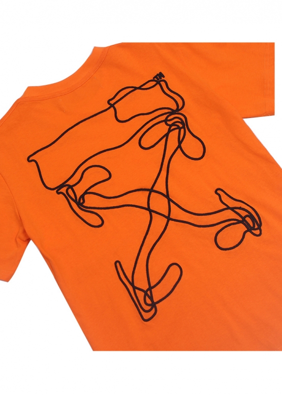 Off-White 2020 Color Orange T-shirt Unisex
