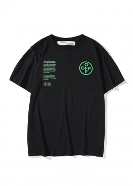 Чорна футболка Off-White Golden Ratio Black T-Shirt Unisex - FO1144