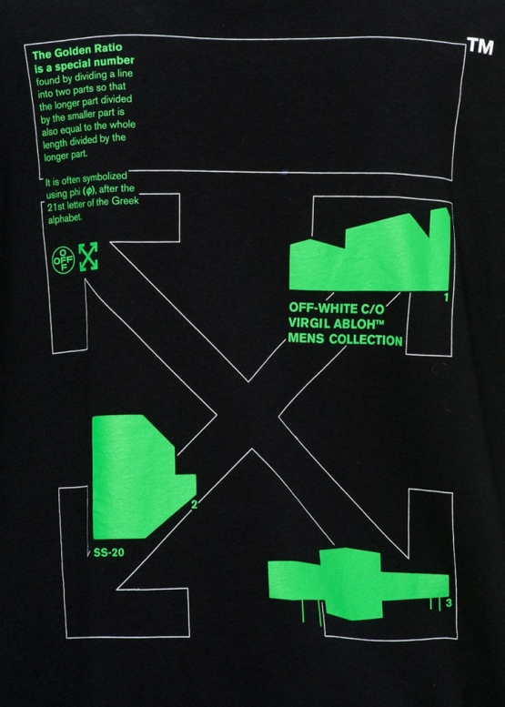Off-White Golden Ratio Color Black T-shirt Unisex