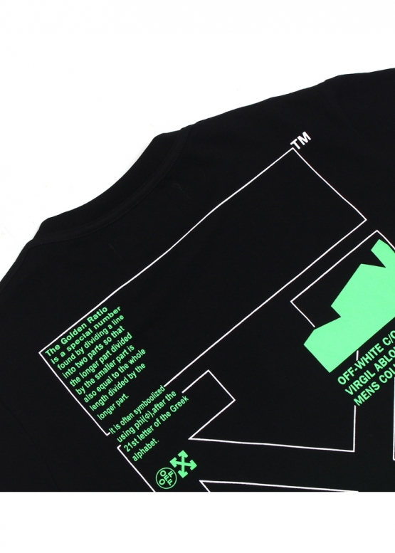 Off-White Golden Ratio Color Black T-shirt Unisex