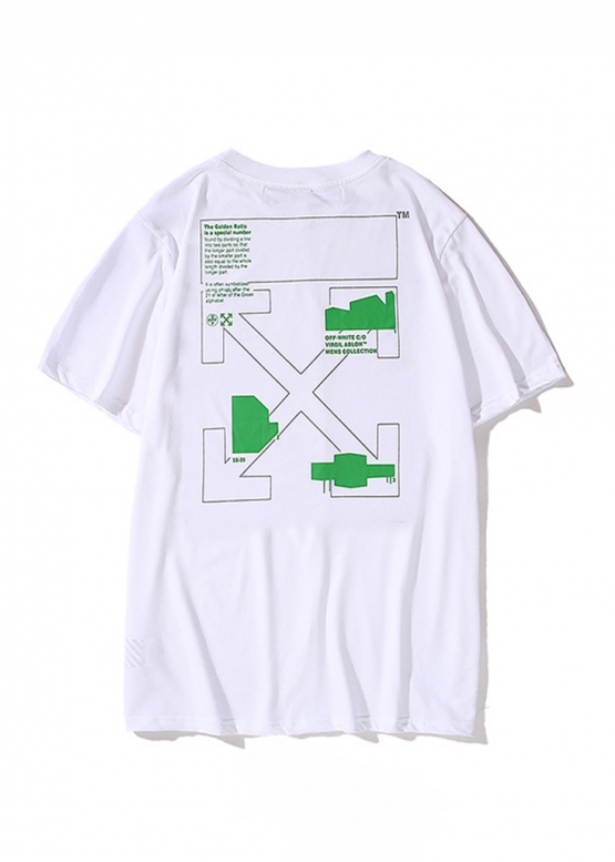 Off-White Golden Ratio Color White T-shirt Unisex
