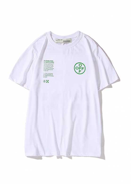 Off-White Golden Ratio Color White T-shirt Unisex