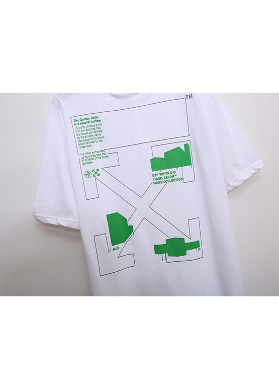Off-White Golden Ratio Color White T-shirt Unisex