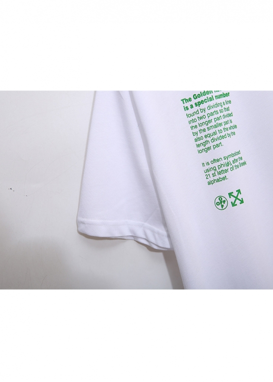 Off-White Golden Ratio Color White T-shirt Unisex