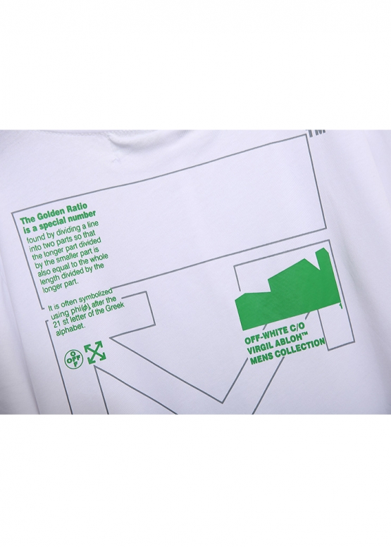 Off-White Golden Ratio Color White T-shirt Unisex