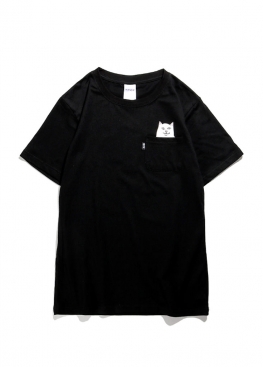 Чорна футболка Rip n Dip Lord Nermal Pocket Black Tee Unisex - FR1113