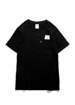 Чорна футболка Rip n Dip Lord Nermal Pocket Black Tee Unisex - FR1113