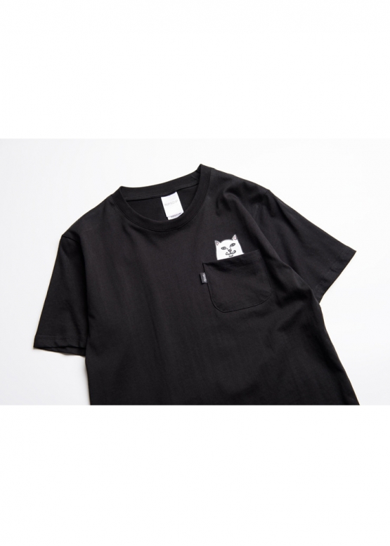 Rip n Dip Lord Nermal Pocket Color Black T-Shirt Unisex
