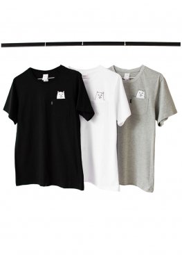 Чорна футболка Rip n Dip Lord Nermal Pocket Black Tee Unisex - FR1113