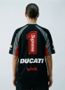 Чорна футболка Supreme x Ducati Soccer Jersey Color Black Unisex