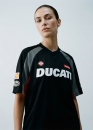 Чорна футболка Supreme x Ducati Soccer Jersey Color Black Unisex
