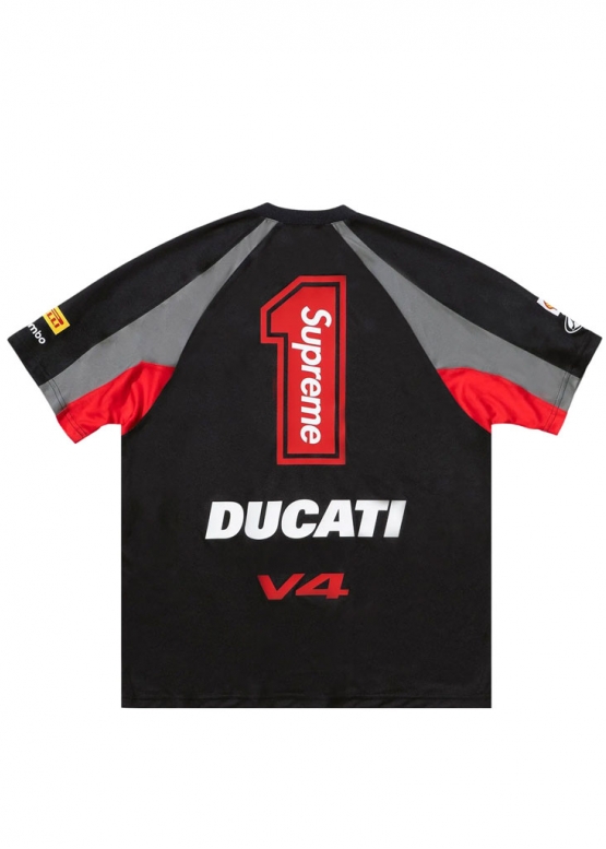 Supreme x Ducati Soccer Jersey Color Black Unisex