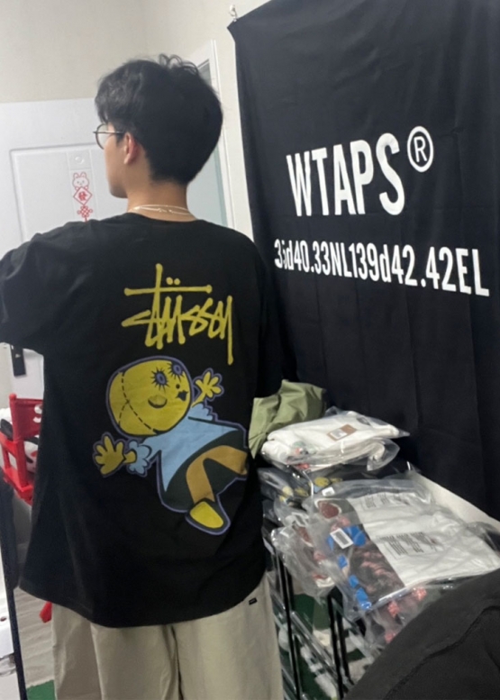 Чорна футболка Stüssy Color Black T-shirt Unisex