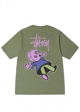 Зелена футболка Stüssy Green T-Shirt Unisex - FU1119