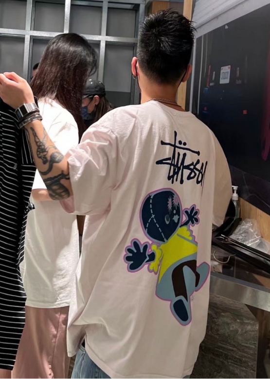 Рожева футболка Stüssy Color Pink T-shirt Unisex