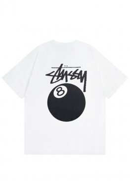 Біла футболка Stüssy 8 Ball Tee White Unisex - FU1122
