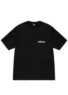 Чорна футболка Stüssy Popsicle Tee Black Unisex - FU1124