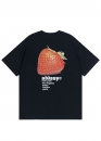 Чорна футболку Stüssy Strawberry Tee Color Black Unisex
