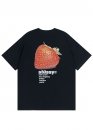 Чорна футболку Stüssy Strawberry Tee Color Black Unisex