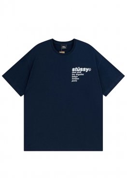 Синя футболка Stüssy Strawberry Tee Blue Unisex - FU1127 Синя футболка Stüssy Strawberry Tee Blue Unisex - FU1127