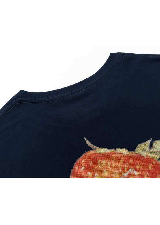 Синя футболка Stüssy Strawberry Tee Color Blue Unisex