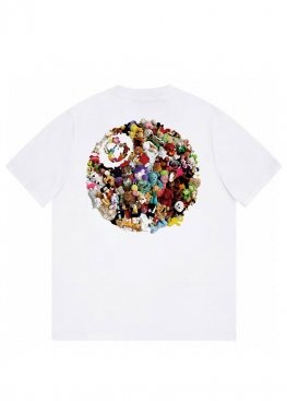 Біла футболка Stüssy Plush Tee White Unisex - FU1131