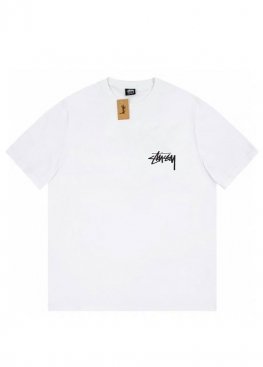 Біла футболка Stüssy Plush Tee White Unisex - FU1131