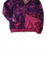 Фиолетовый худи Bape Aape by A BATHING APE Shark Color Purple Camo Full Zip Hoodie Unisex