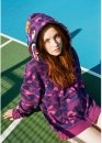 Фиолетовый худи Bape Aape by A BATHING APE Shark Color Purple Camo Full Zip Hoodie Unisex