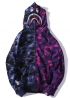 Синьо-фіолетовий худі Bape Shark Purple Blue Half Camo Full Zip Hoodie Unisex - HA1127