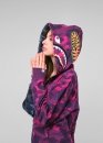 Bape Aape by A BATHING APE Shark Color Blue Purple Half Camo Full Zip Hoodie Unisex