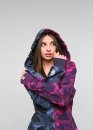 Bape Aape by A BATHING APE Shark Color Blue Purple Half Camo Full Zip Hoodie Unisex