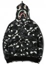 Чорний худі Bape Aape by A BATHING APE Shark Color White City Camo Full Zip Hoodie Unisex