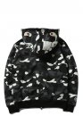 Bape Aape by A BATHING APE Shark Color White City Camo Full Zip Hoodie Unisex