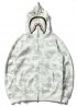Білий худі Bape Shark White Camo Full Zip Hoodie Unisex - HA1130