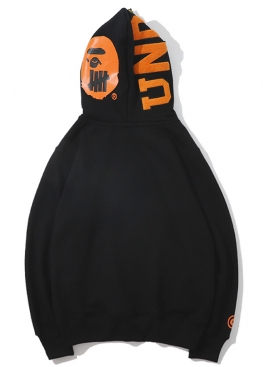 Чорний худі Bape Shark Black Full Zip Hoodie Unisex - HA1131 Чорний худі Bape Shark Black Full Zip Hoodie Unisex - HA1131