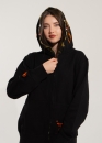 Чорний худі Bape Aape by A BATHING APE Shark Color Black Full Zip Hoodie Unisex