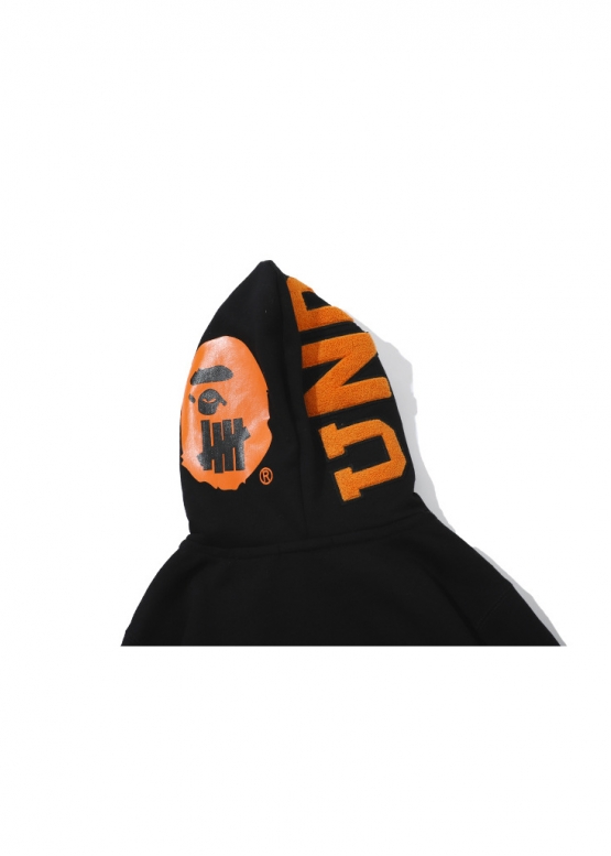 Bape Aape by A BATHING APE Shark Color Black Full Zip Hoodie Unisex