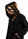 Чёрный худи Bape Aape by A BATHING APE Shark Color Black Full Zip Hoodie Unisex