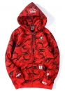 Червоний худі Bape Aape by A BATHING APE Color Red Camo Hoodie Unisex